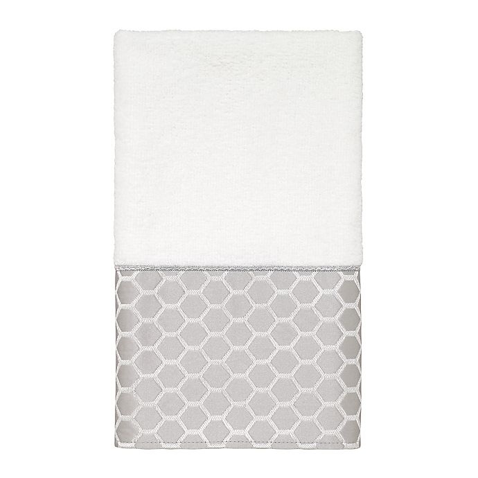 slide 1 of 1, Avanti Hawthorn Fingertip Towel - White, 1 ct