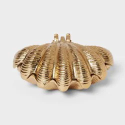 Brass Shell Hand Towel Holder with Hinge - Threshold™