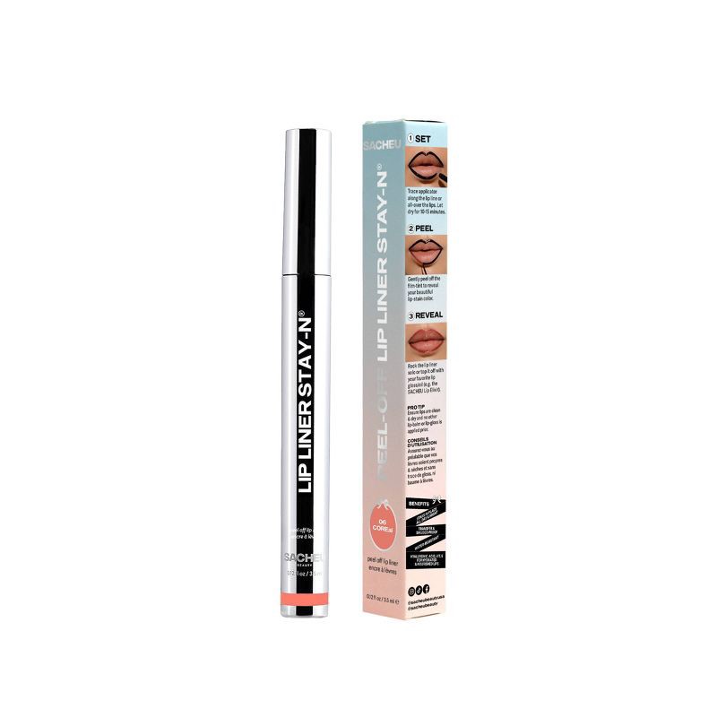 slide 3 of 9, Sacheu Lip Liner Stay-N Shade -Coreal 06 - 0.12 fl oz, 06 x 0.12 fl oz