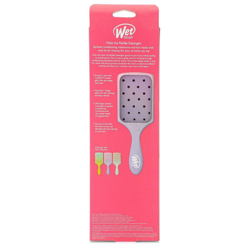 slide 4 of 6, Wet Brush Feel Good Ombre Paddle Detangling Hair Brush - Pink/Purple, 1 ct