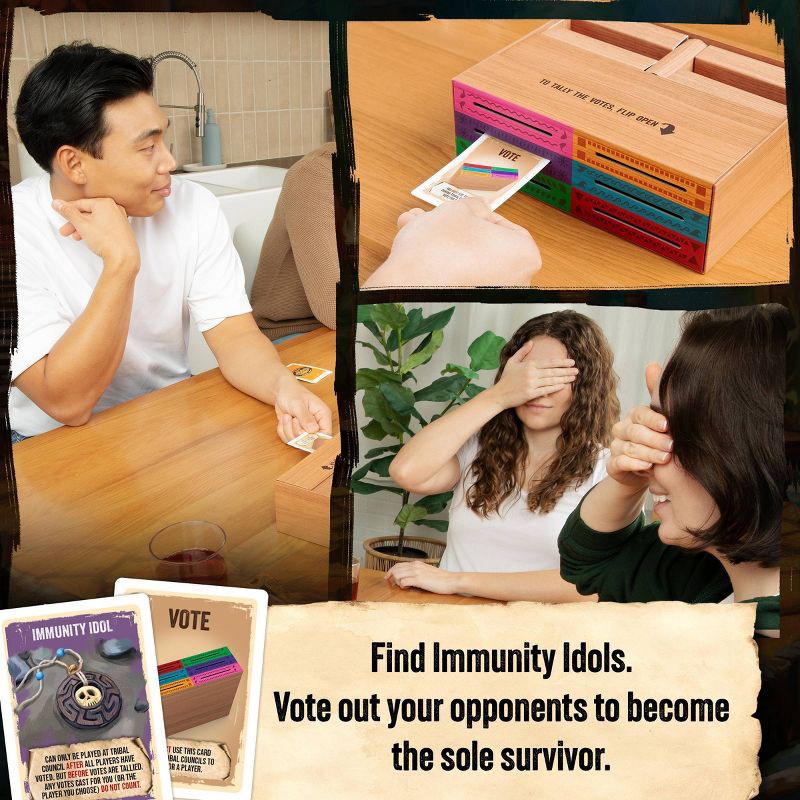 slide 6 of 9, Exploding Kittens Survivor: The Tribe Has Spoken Board Game, 1 ct