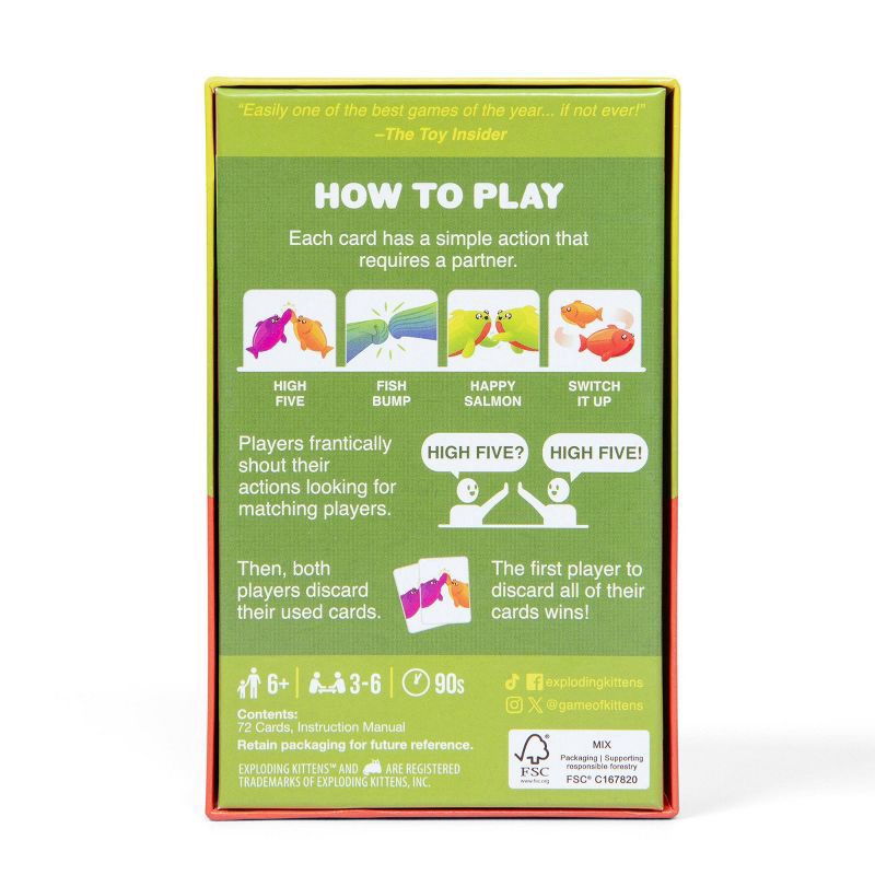slide 2 of 7, Exploding Kittens Happy Salmon Card Game, 1 ct