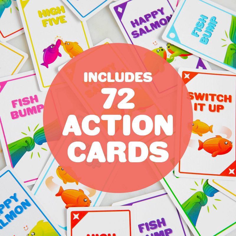 slide 3 of 7, Exploding Kittens Happy Salmon Card Game, 1 ct