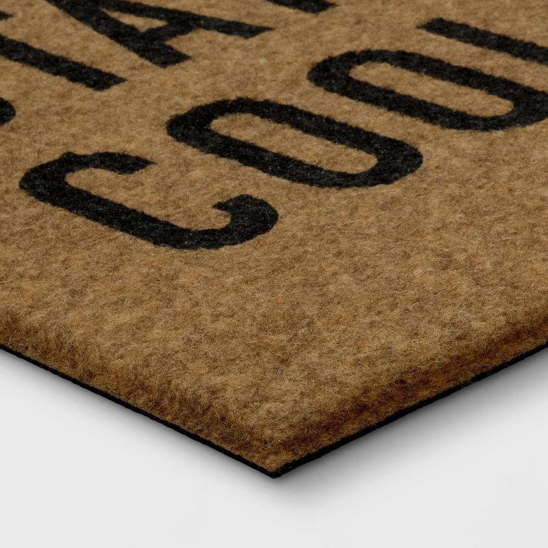 slide 2 of 3, 1'6"x2'6" Stay Cool Dog with Floatie Faux Coir Outdoor Doormat - Sun Squad™, 1 ct