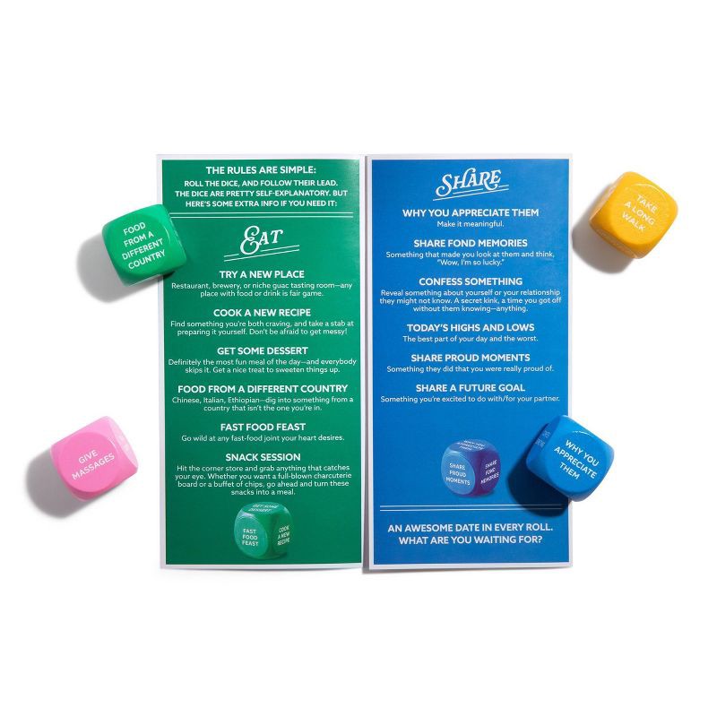 slide 2 of 8, Date Night Dice Game by What Do You Meme?: Creativity Card Party for 2 Players, 1 ct