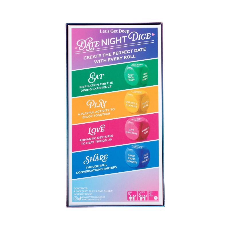 slide 8 of 8, Date Night Dice Game by What Do You Meme?: Creativity Card Party for 2 Players, 1 ct