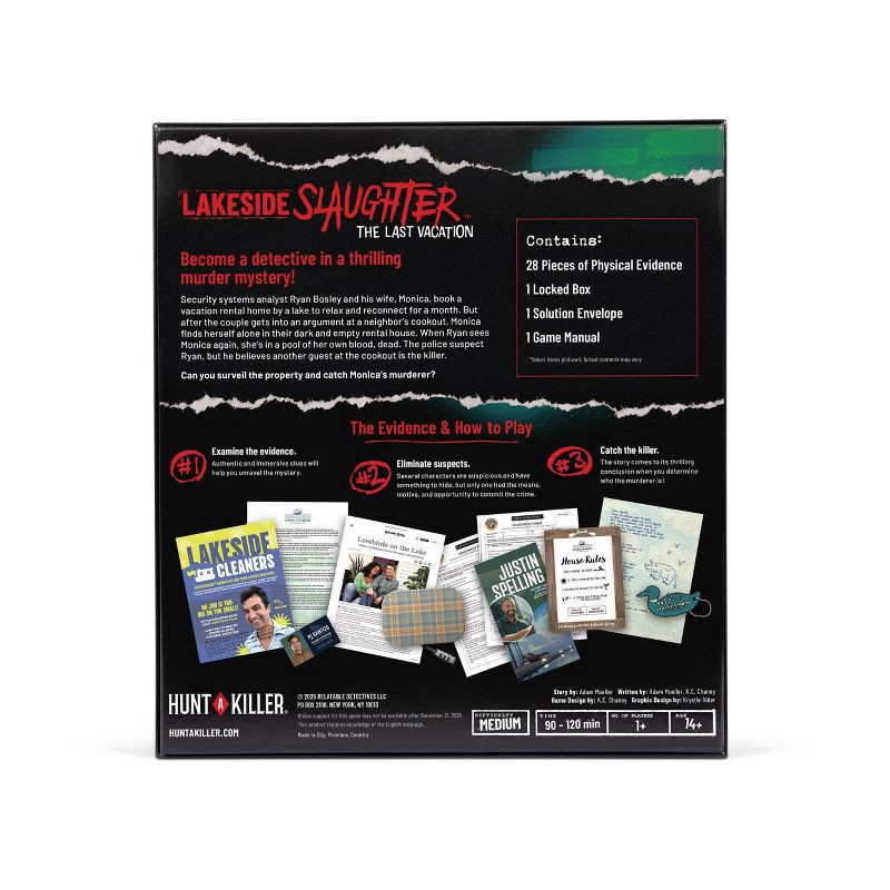 slide 10 of 10, Hunt A Killer Lakeside Slaughter Board Game, 1 ct