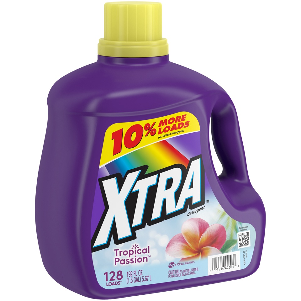 slide 3 of 4, Xtra Tropical Passion Detergent, 192 fl oz