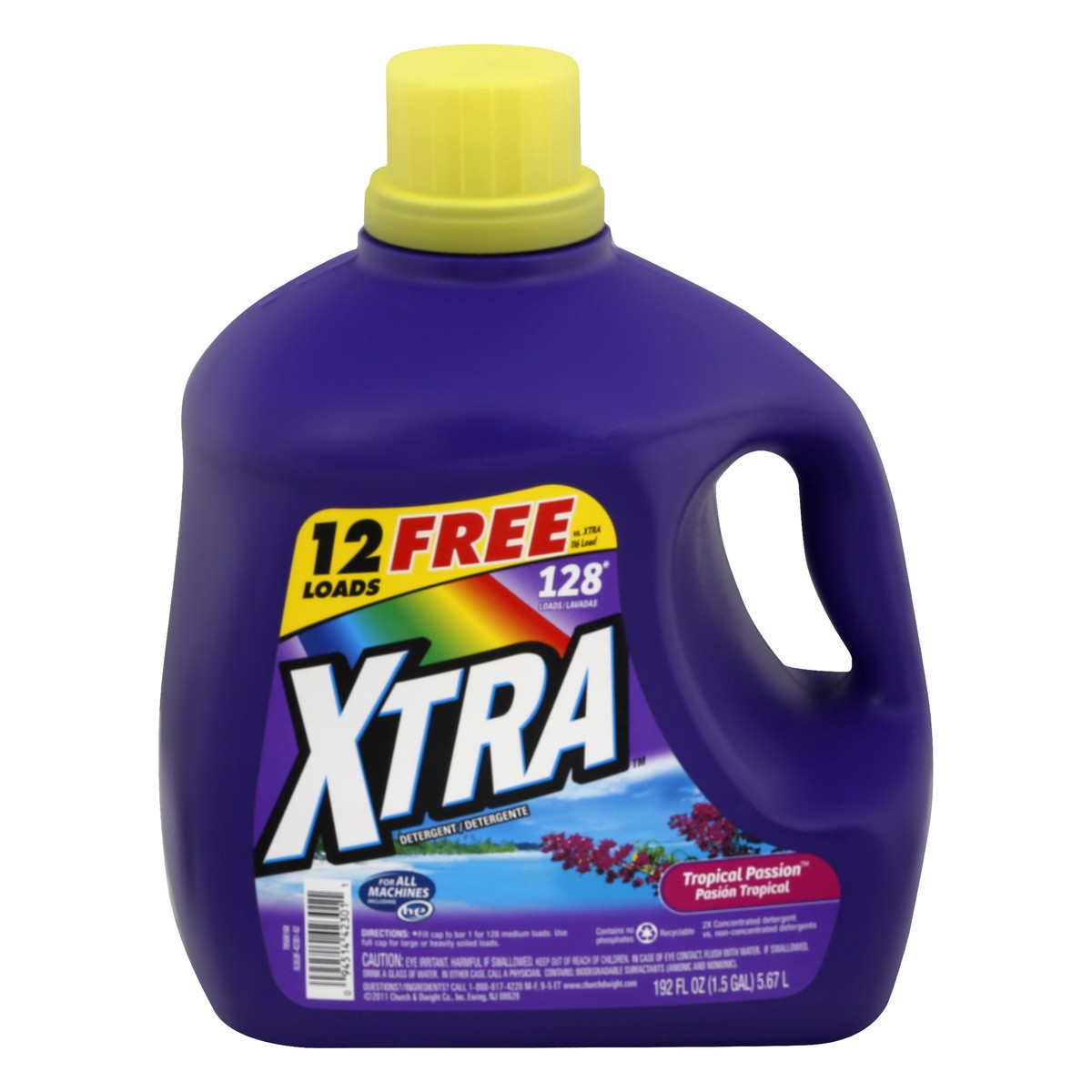 slide 1 of 5, Xtra Tropical Passion Detergent 192 oz, 192 oz