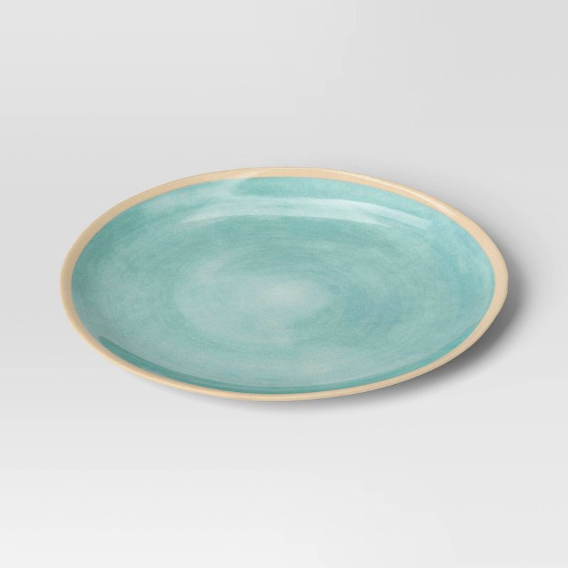slide 3 of 3, Coastal 10.5" Melamine Plastic Dinner Plate - Threshold™ - Green, 1 ct