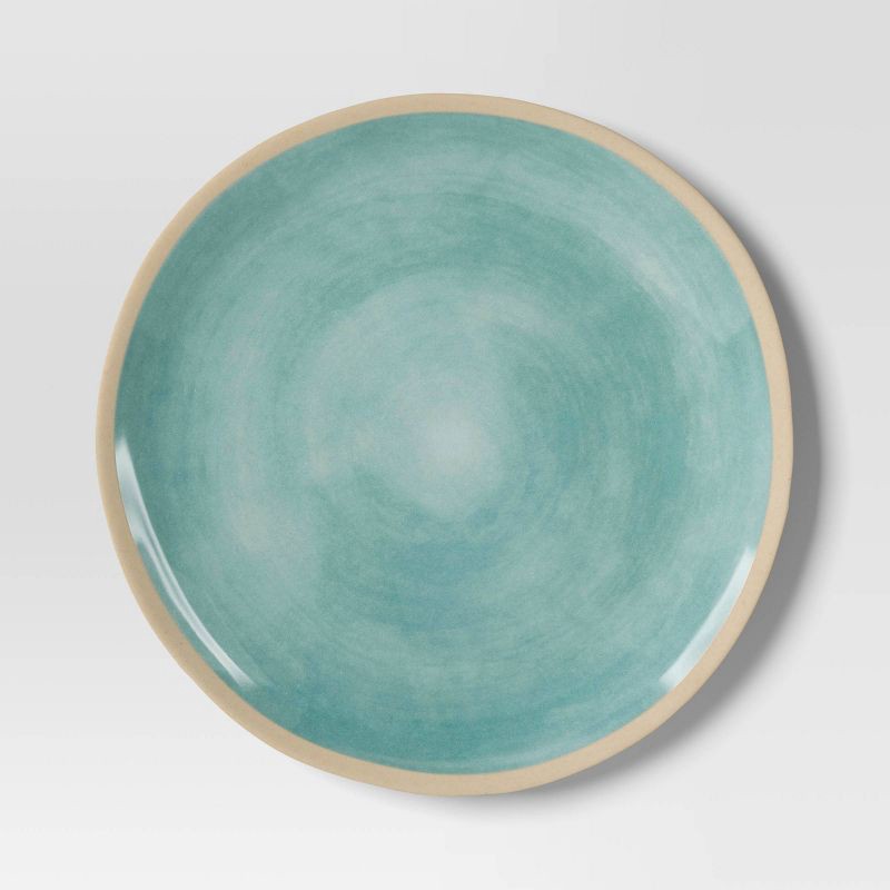 slide 1 of 3, Coastal 10.5" Melamine Plastic Dinner Plate - Threshold™ - Green, 1 ct