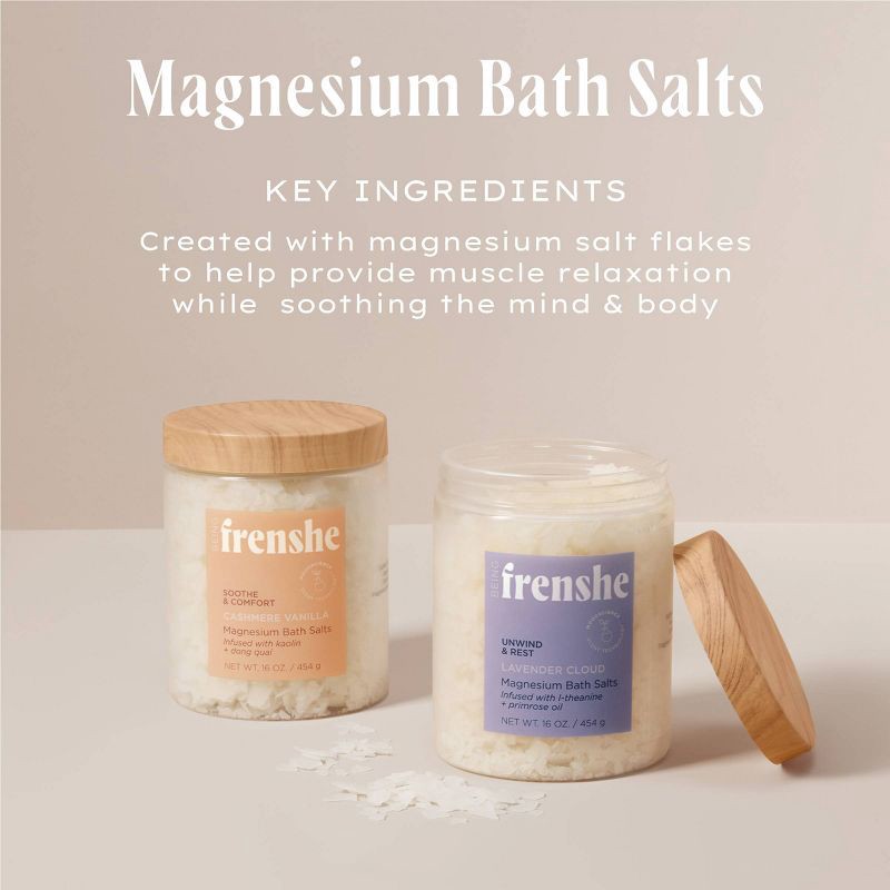 slide 4 of 9, Being Frenshe Magnesium Bath Salts - Cashmere Vanilla, 1 ct