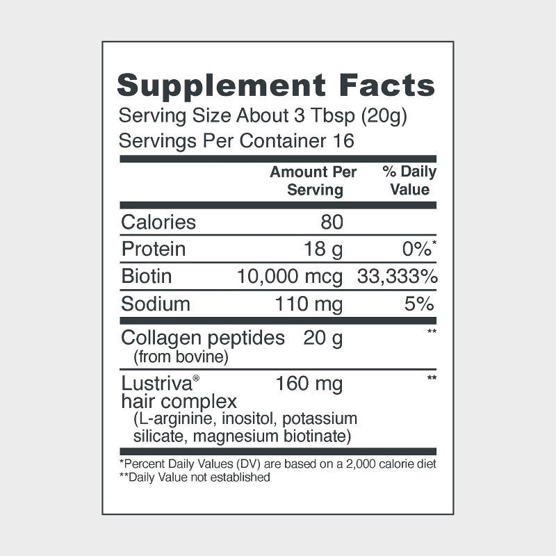 slide 4 of 7, Vital Proteins Hair Complex Powder - 11.4oz, 11.4 oz