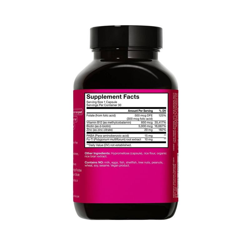 slide 2 of 9, HUM Nutrition Hair Strong Vegan Capsules for Hair Growth + Strength + Thickness - 30ct, 30 ct