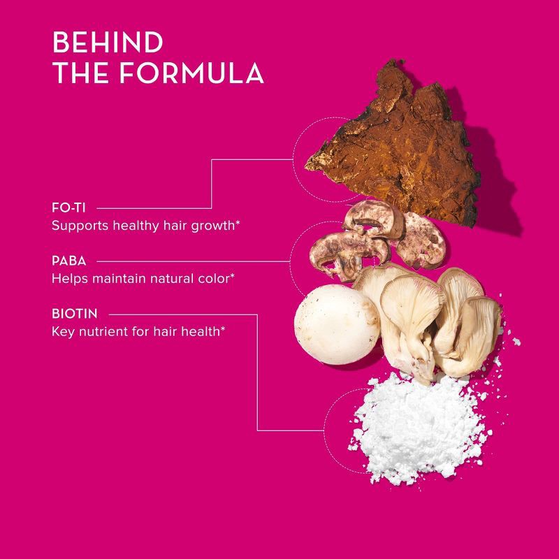 slide 8 of 9, HUM Nutrition Hair Strong Vegan Capsules for Hair Growth + Strength + Thickness - 30ct, 30 ct