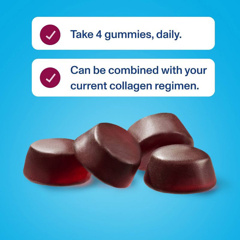 slide 4 of 7, Vital Proteins Collagen Gummies - Raspberry - 120ct, 120 ct