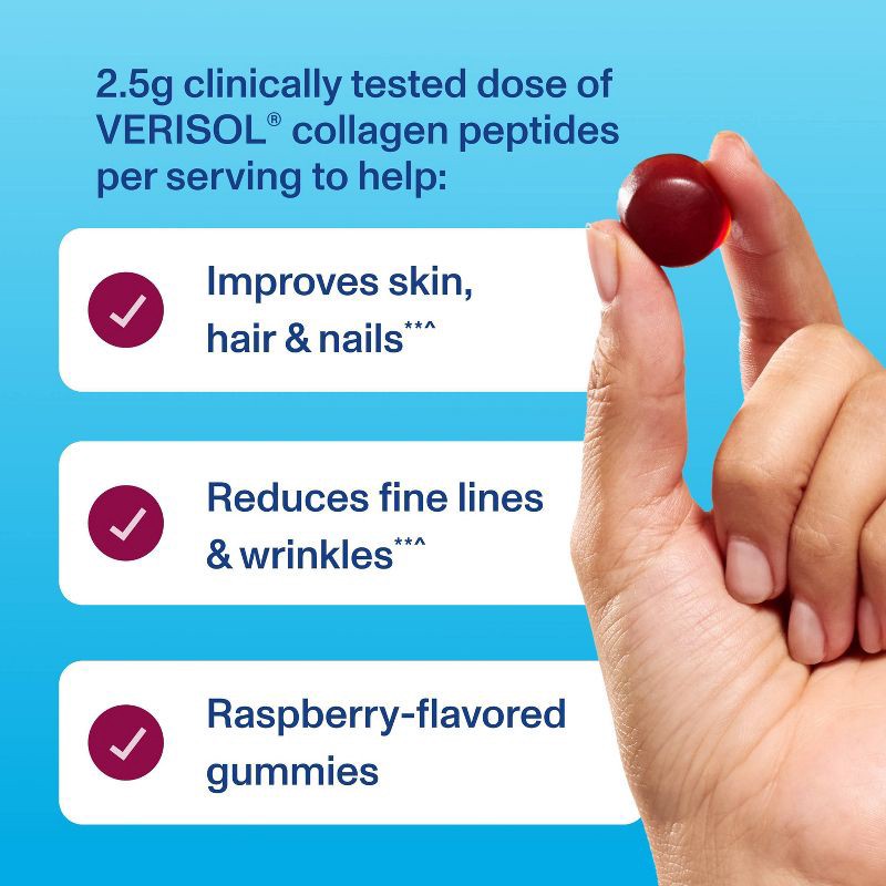 slide 6 of 7, Vital Proteins Collagen Gummies - Raspberry - 120ct, 120 ct