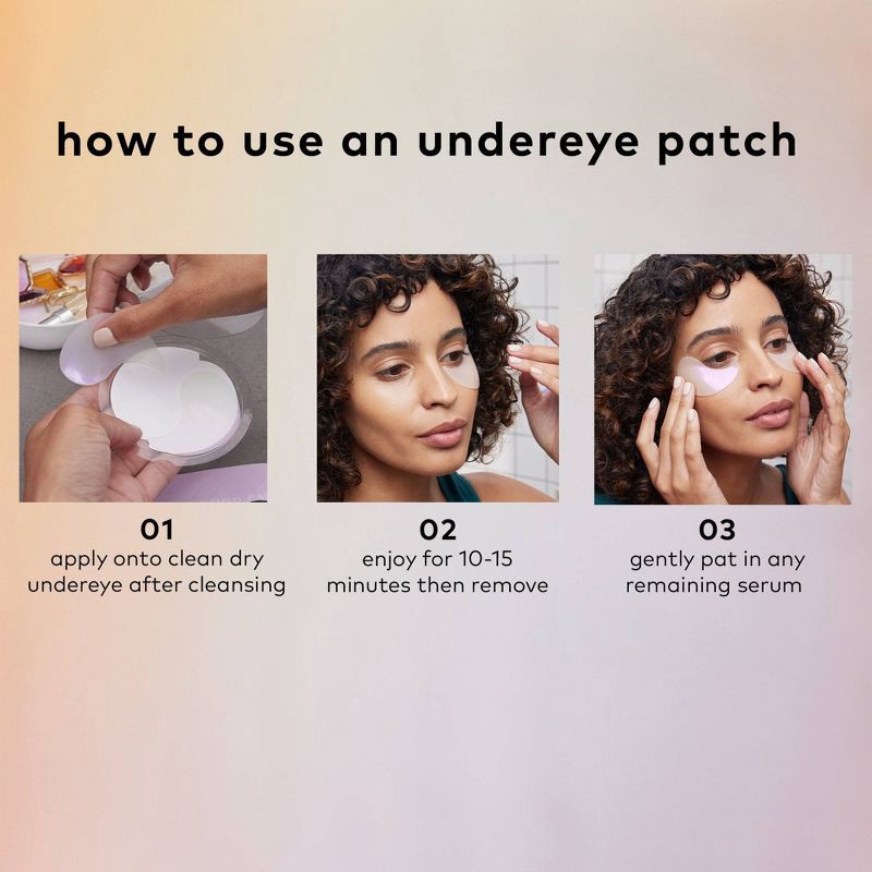 slide 4 of 7, The Good Patch Brighten Up Hydrogel Undereye Patches, 1 ct