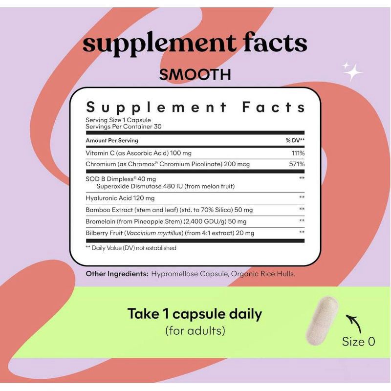 slide 5 of 8, Lemme Smooth Vegan Capsules - 30ct, 30 ct