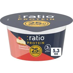 :ratio Protein Strawberry Cheesecake Yogurt - 25g Protein 5.3oz