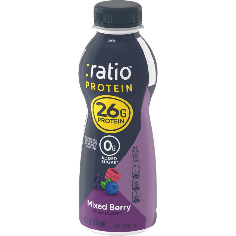 slide 3 of 12, :ratio Protein Yogurt Beverage Mixed Berry - 10.8oz, 10.8 oz