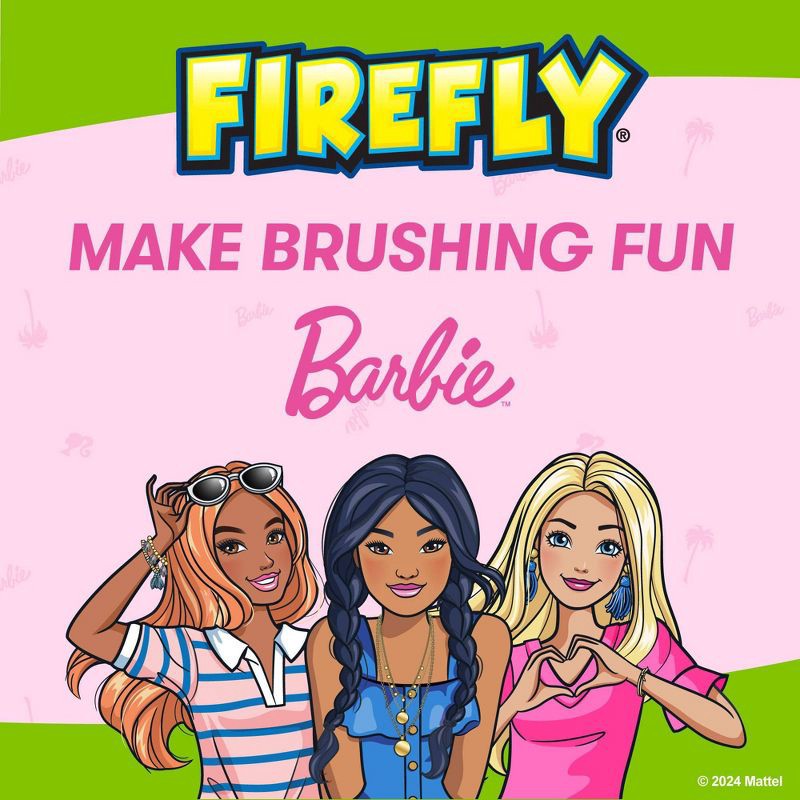 slide 10 of 10, Firefly Barbie Sonic Charging Toothbrush, 1 ct