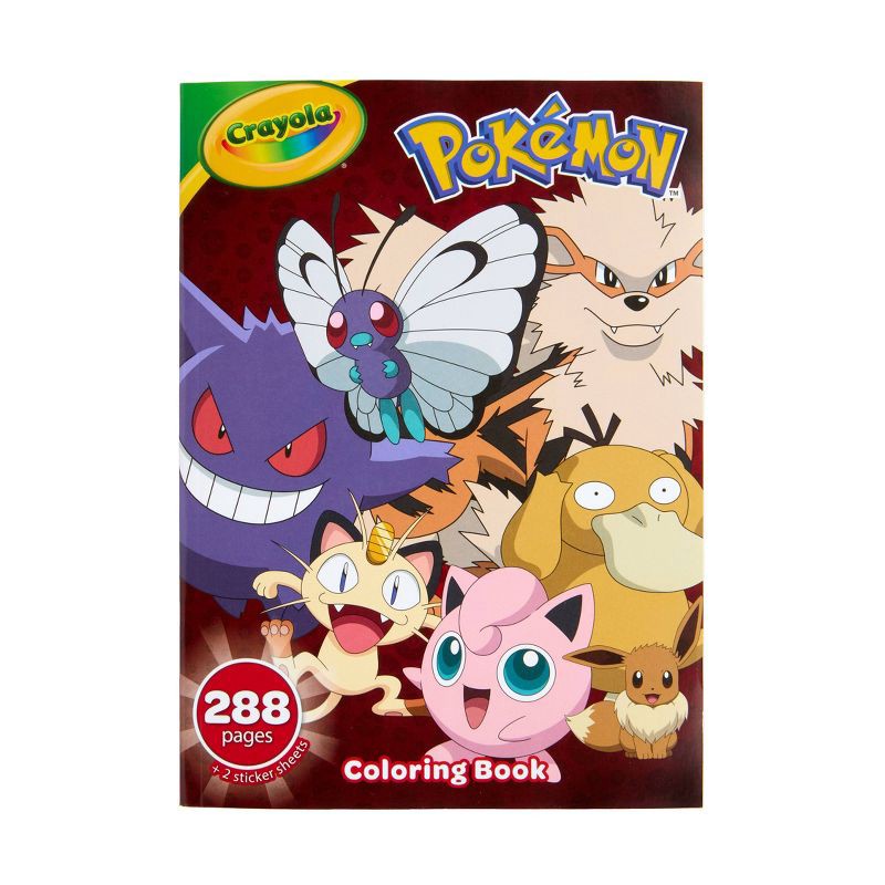 slide 1 of 5, Crayola 288pg Coloring Book Pokemon, 1 ct