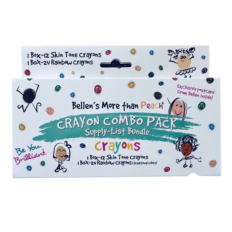 slide 1 of 7, Bellens More than Peach Crayon Mega Box 36ct, 36 ct