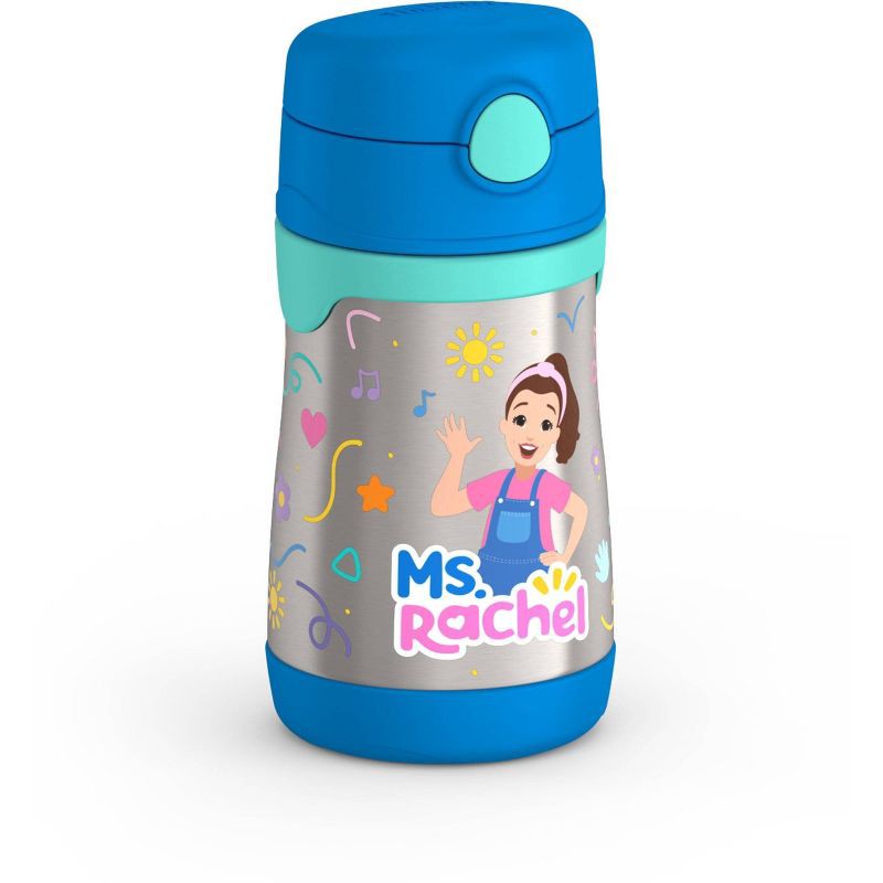slide 2 of 4, Thermos 10oz Stainless Steel Straw Bottle - Ms. Rachel, 10 oz
