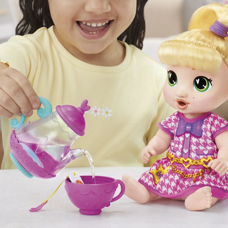 slide 6 of 14, Baby Alive 13.5" Bubbly Tea Party Lala Baby Doll Blonde Hair, 1 ct