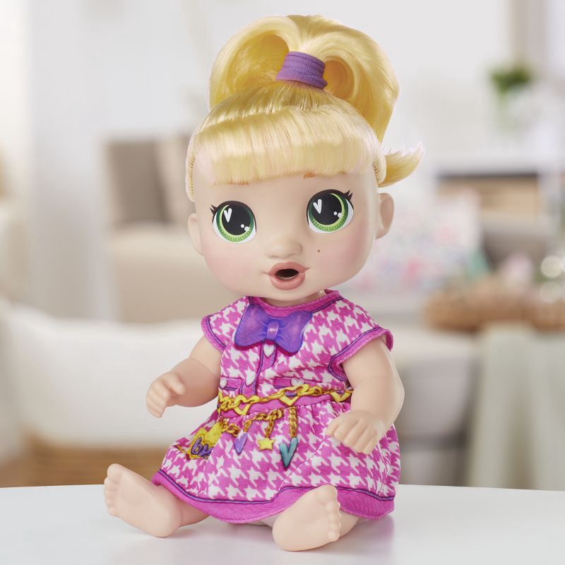 slide 11 of 14, Baby Alive 13.5" Bubbly Tea Party Lala Baby Doll Blonde Hair, 1 ct