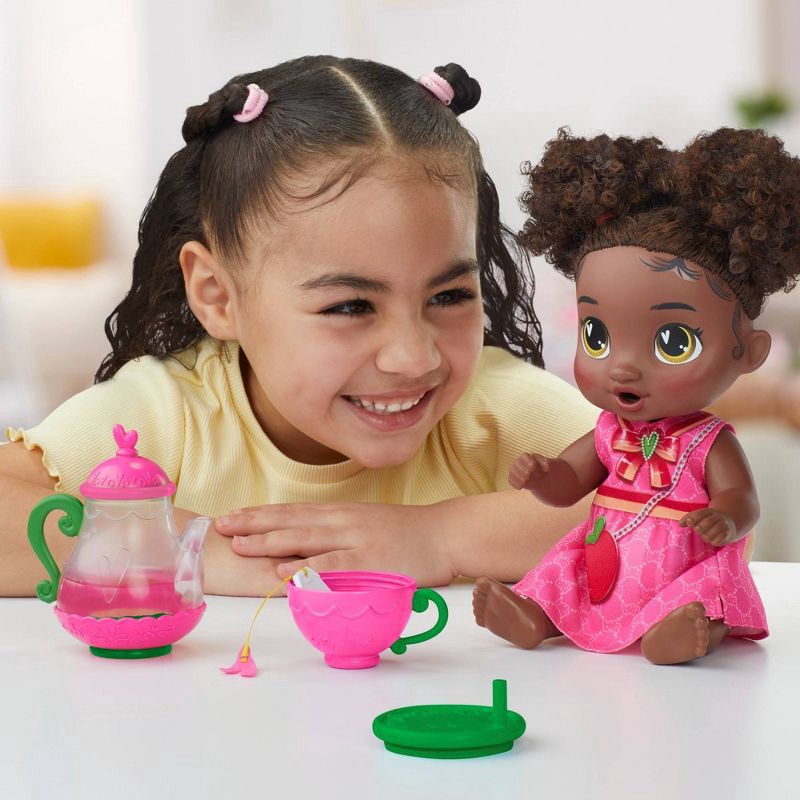 slide 8 of 12, Baby Alive 13.5" Bubbly Tea Party Berry Boo, 1 ct