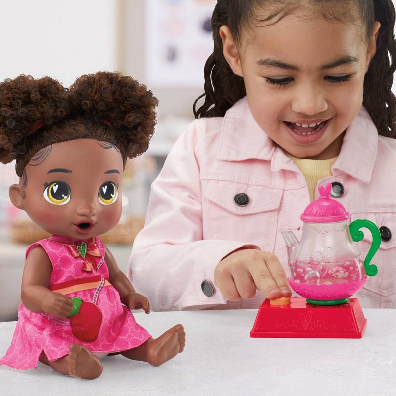 slide 9 of 12, Baby Alive 13.5" Bubbly Tea Party Berry Boo, 1 ct