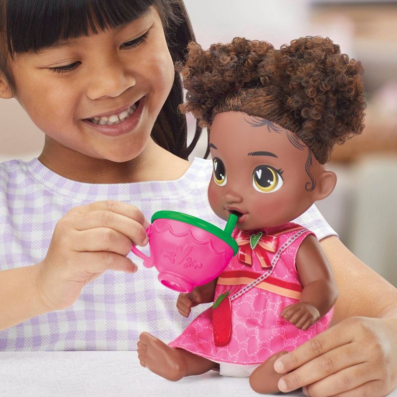 slide 11 of 12, Baby Alive 13.5" Bubbly Tea Party Berry Boo, 1 ct
