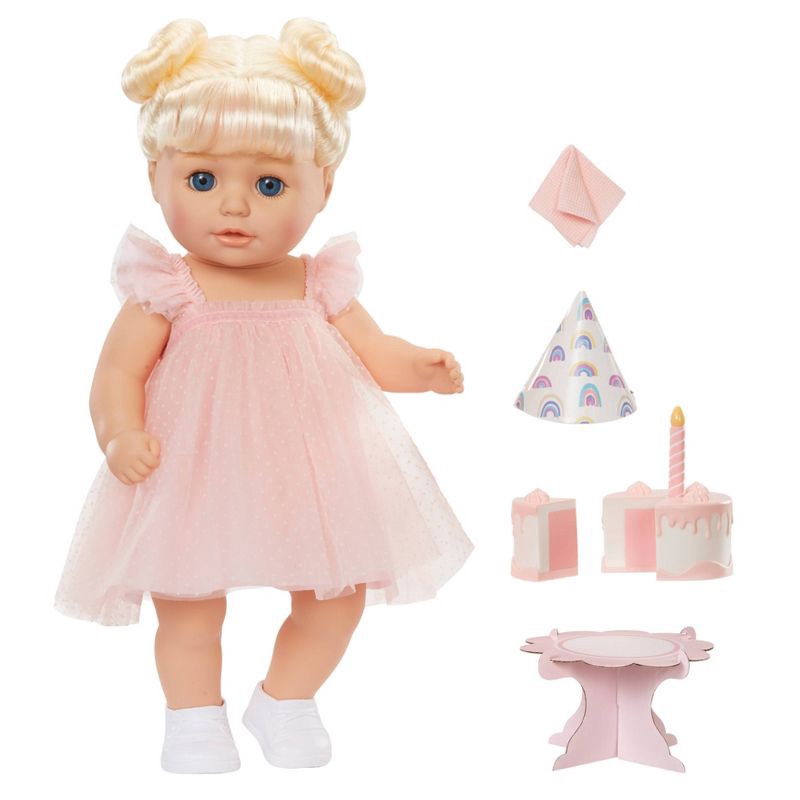 slide 3 of 7, BABY Born 14'' Birthday Doll - Blue Eyes, 1 ct