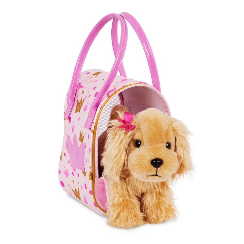 slide 2 of 5, Pucci Pals Pink Crown Glam Bag & Cocker Spaniel, 1 ct