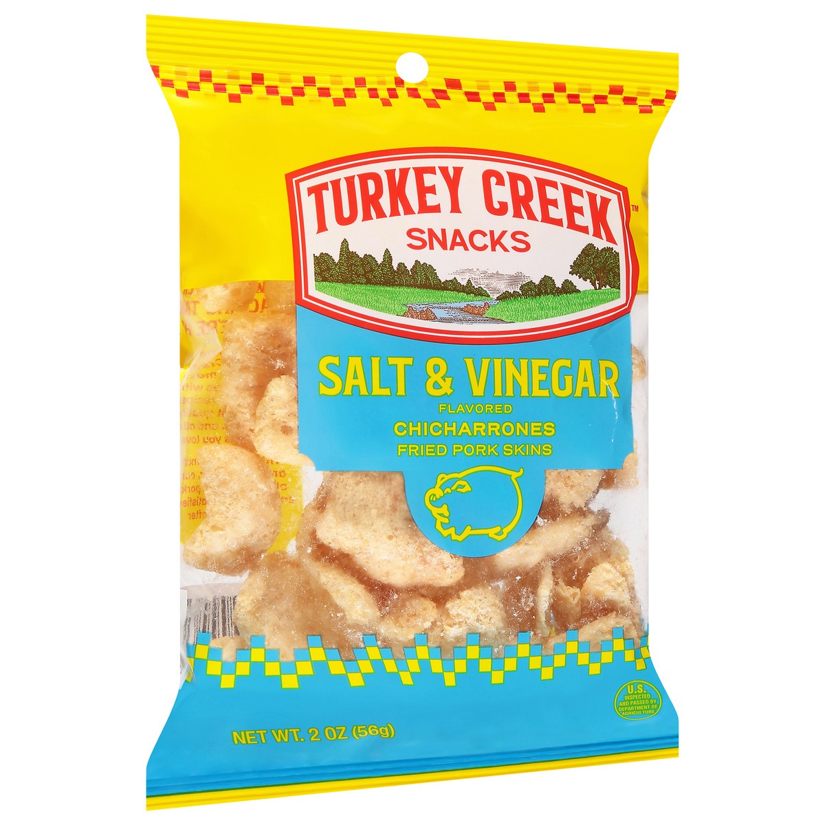 slide 8 of 13, Turkey Creek Salt & Vinegar Flavored Chicharrones 2 oz, 2 oz