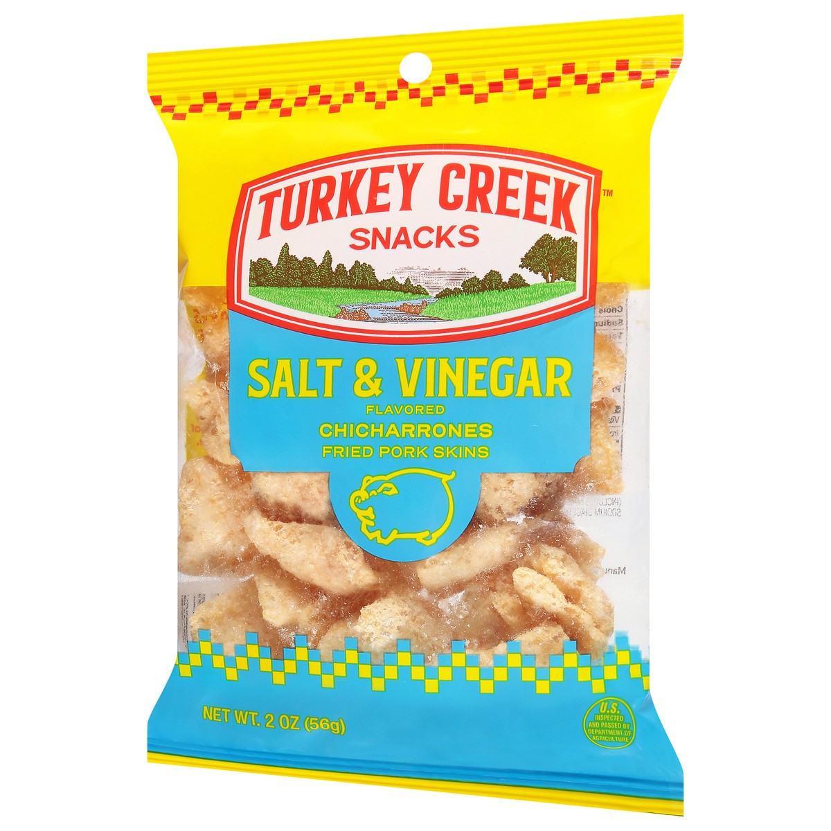 slide 10 of 13, Turkey Creek Salt & Vinegar Flavored Chicharrones 2 oz, 2 oz