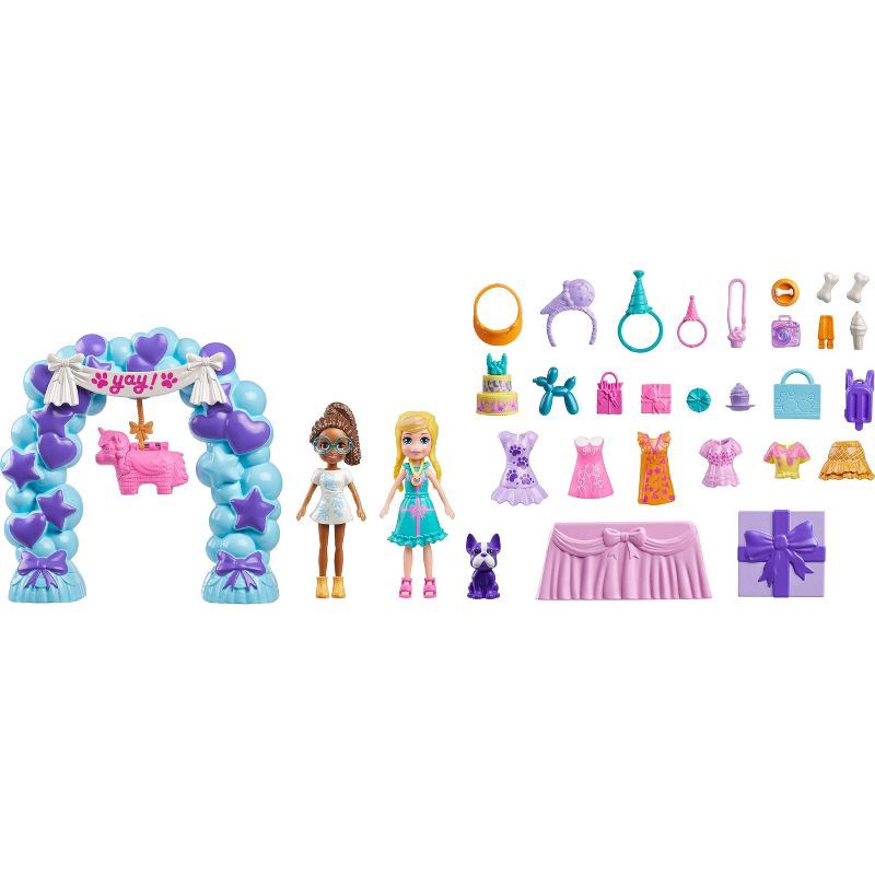 slide 6 of 6, Polly Pocket Birthday Party Storytelling Set - 37pc, 37 ct