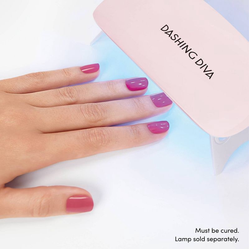 slide 5 of 6, Dashing Diva Glaze Semi-Cured Gel Nail Polish Strips - Ruby Red Apple - 32ct, 32 ct