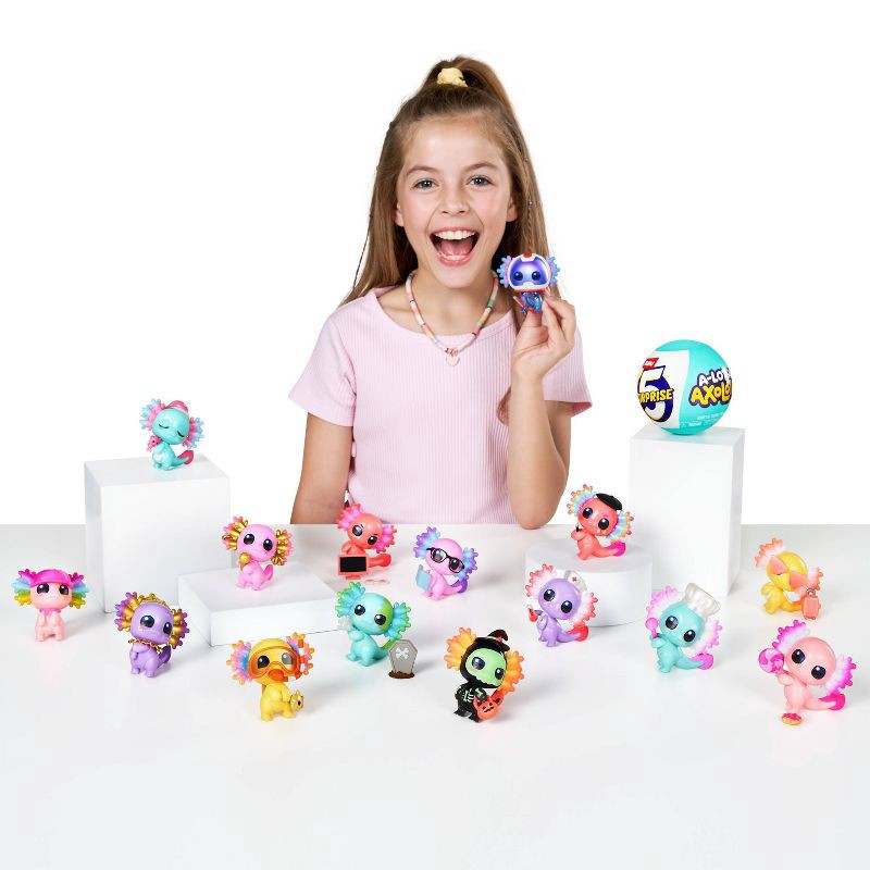slide 9 of 10, 5 Surprise A-Lot-A Axolotls Mini Figure, 1 ct