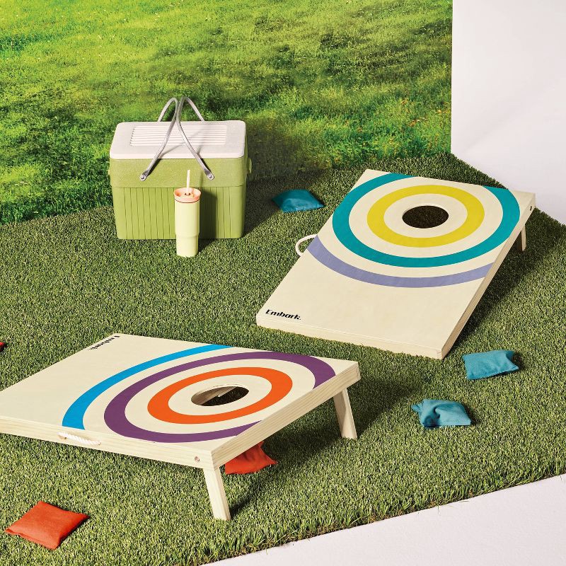 slide 2 of 4, Bean Bag Toss 2'' x 3'' Wood Cornhole - Embark™, 1 ct
