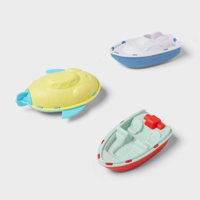 slide 1 of 4, Boat Floating Pool Games 3pk - Sun Squad™: Water Toys Set for Kids, 3 ct