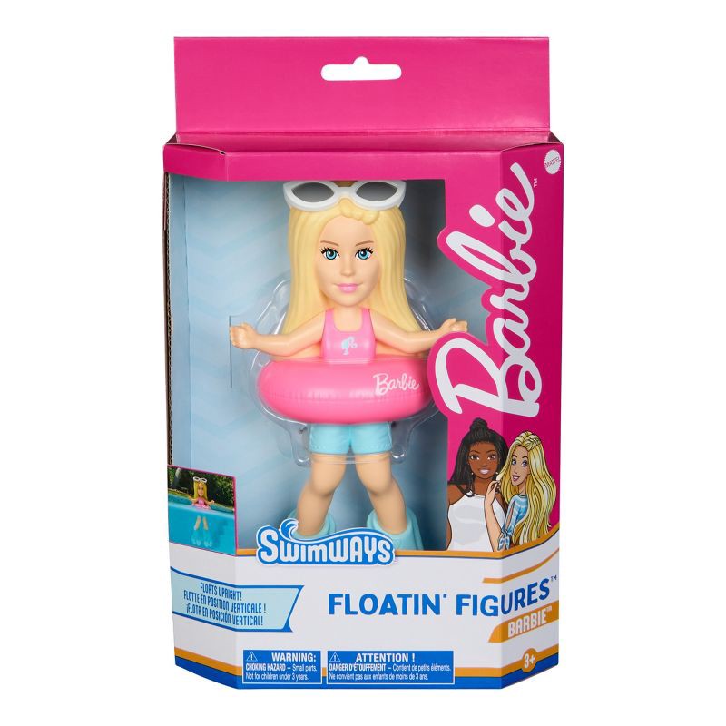 slide 5 of 10, Swimways Barbie Floatin' Figure: Dive Toy for Kids Aged 3+, 1 ct