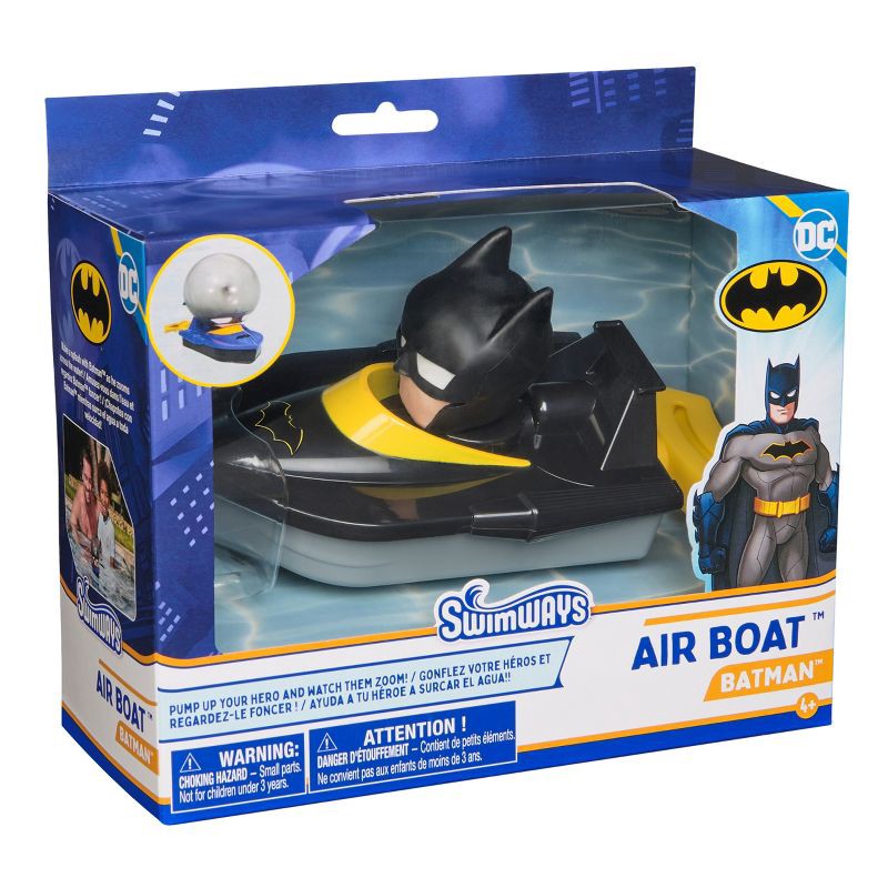 slide 6 of 7, DC Comics Swimways DC Batman Air Boat: Pool Splash Toy for Ages 4+, 1 ct
