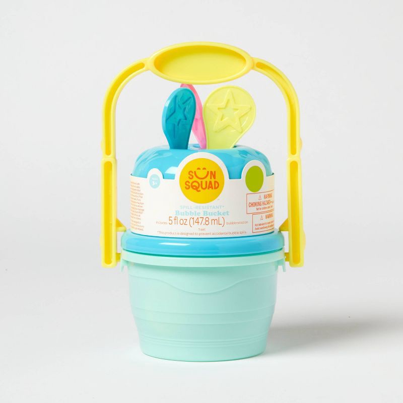 slide 1 of 3, Spill Resistant Bubble Bucket - Sun Squad™: Bubble Toys for Kids Age 3+, 1 ct