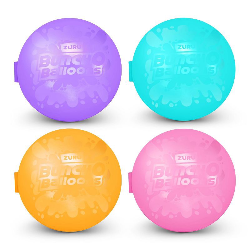 slide 4 of 11, Bunch O Balloons Reusable Water Balloons - 4pk: Pool Games for Kids, Silicone Material, 4 ct