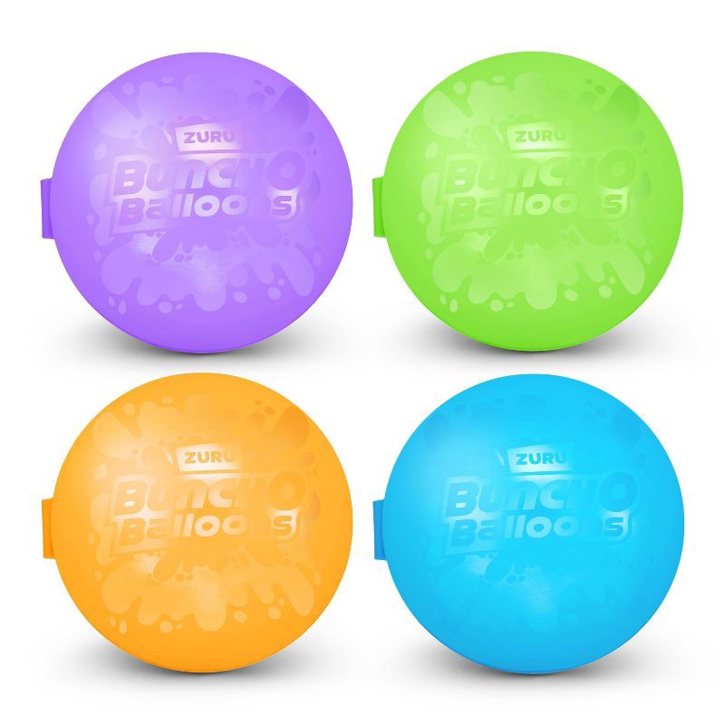 slide 5 of 11, Bunch O Balloons Reusable Water Balloons - 4pk: Pool Games for Kids, Silicone Material, 4 ct