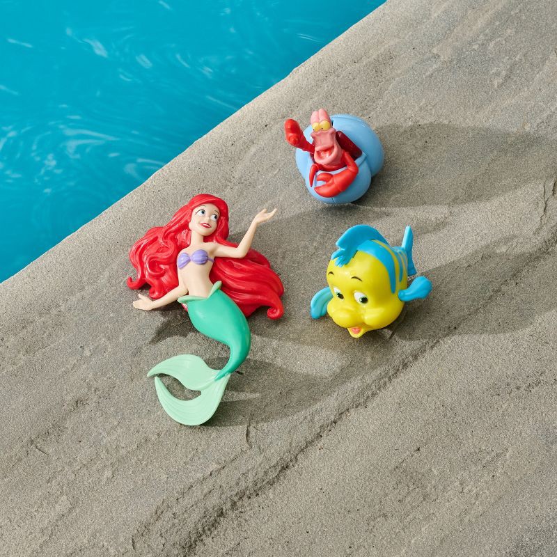 slide 6 of 6, Swimways Disney Princess Ariel Dive Characters: PVC Pool Water Toy Set, 1 ct