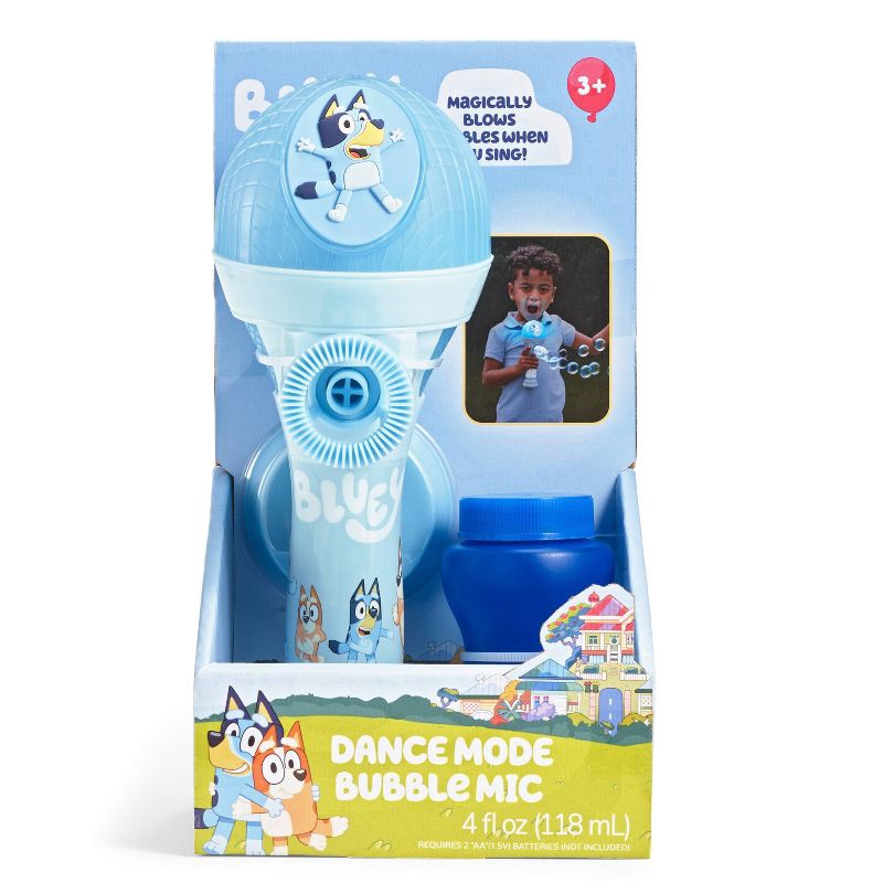 slide 1 of 5, Bluey Dance Mode Bubble and Sing Microphone: Kids Plastic Toy for Ages 3+, 1 ct